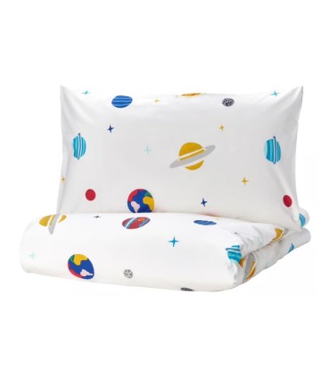 روتختی کودک ایکیا مدل BARNDRÖM سایز 110x125 طرح فضا