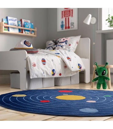 روتختی کودک ایکیا مدل BARNDRÖM سایز 110x125 طرح فضا