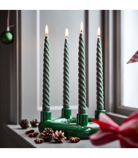 ست ۲ تایی شمع ایکیا مدل VINTERFINT سبز