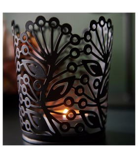 جا شمعی مشکی ایکیا مدل HÖSTAGILLE