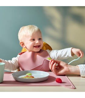 پیشبند نوزاد ایکیا مدل GULDVÄVARE صورتی