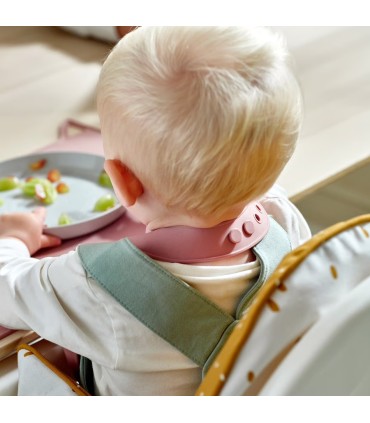 پیشبند نوزاد ایکیا مدل GULDVÄVARE صورتی