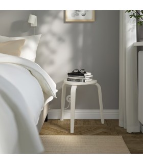 چهارپایه چوبی ایکیا مدل KYRRE رنگ سفید