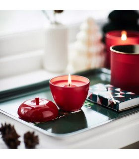 شمع معطر ایکیا مدل VINTERFINT قرمز
