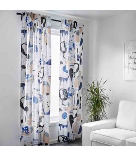 پرده ایکیا مدل SILVERBYUSKE