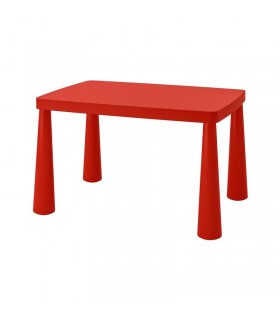 میز تحریر کودک ایکیا مدل MAMMUT رنگ قرمز